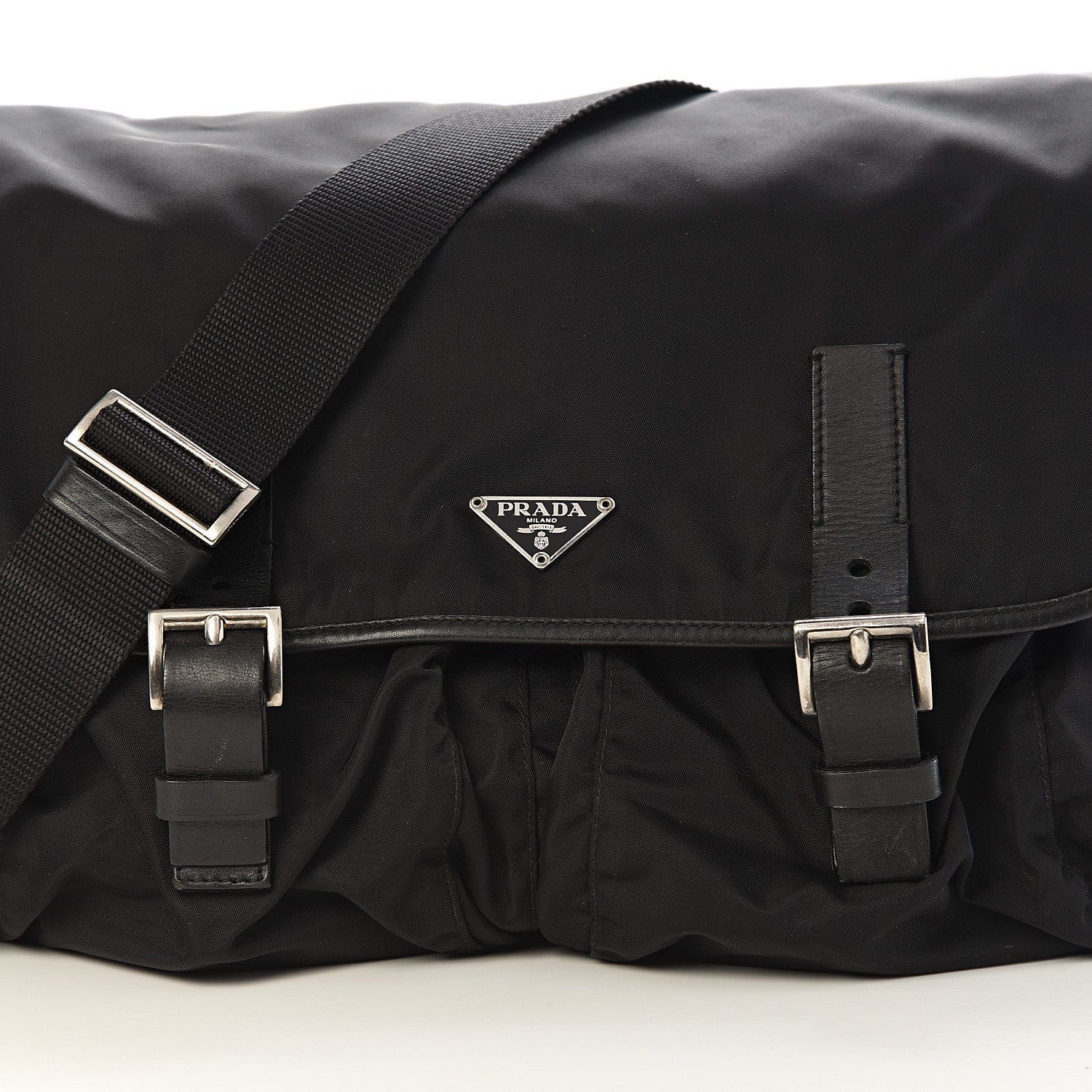 Prada Nylon Vela Sport Messenger Bag Black 12 of 12