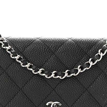 Chanel Caviar Quilted Wallet on Chain WOC Black 9 of 12