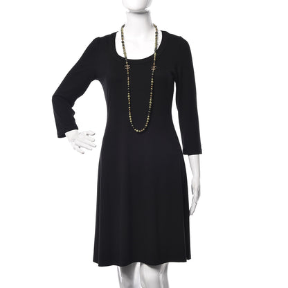 Chanel Pearl Star CC Long Necklace Green Gold 2 of 6