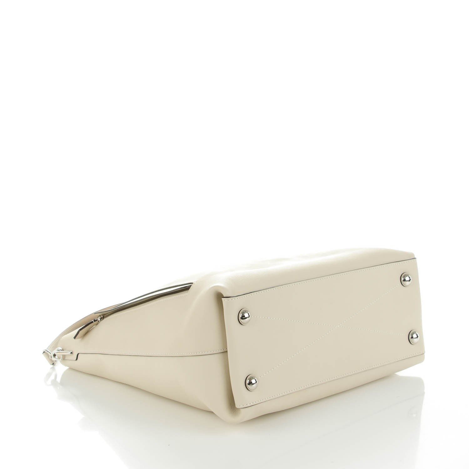 Louis Vuitton Veau Soie Calfskin Bagatelle Hobo White 4 of 7