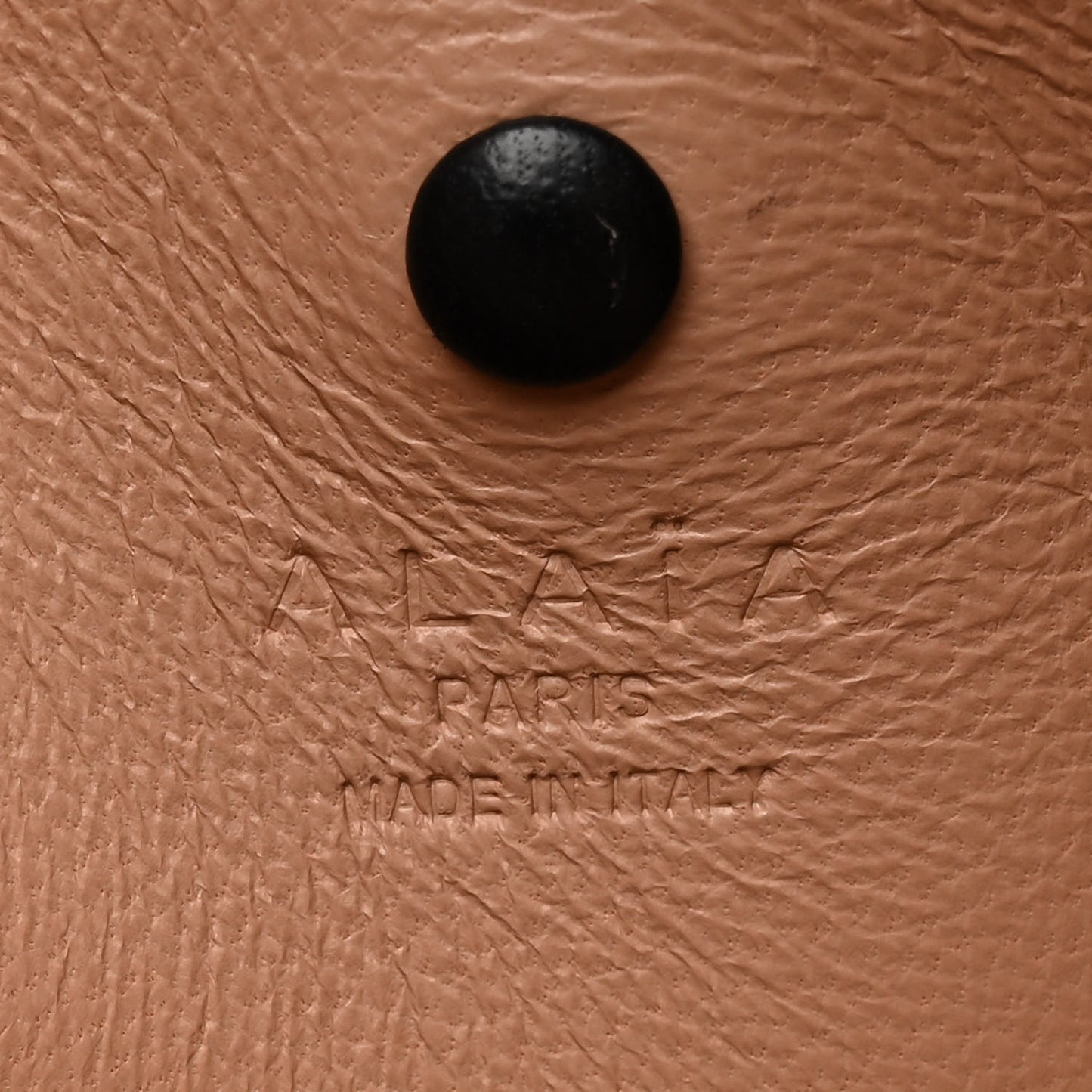 Lambskin Studded Large Demi Lune Bag Black
