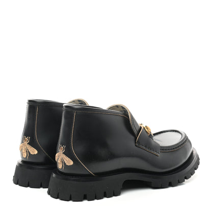 Gucci Cordovan Lux Mens Harald Horsebit Ankle Boots 7 Black 4 of 8