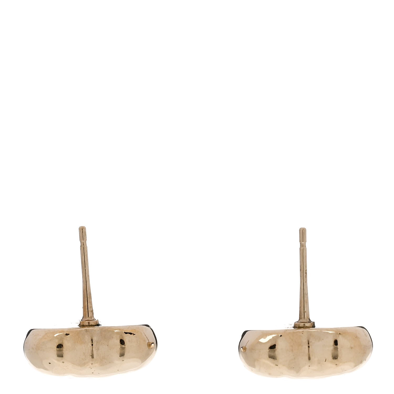 Chanel CC Heart Earrings Gold 3 of 5