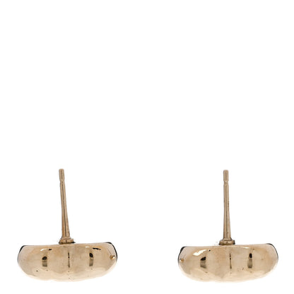 Chanel CC Heart Earrings Gold 3 of 5