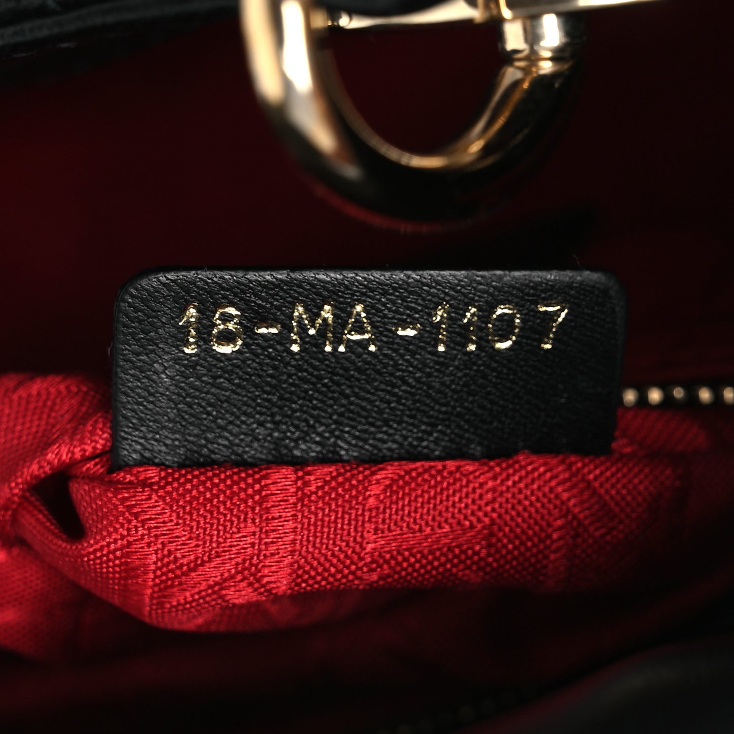 Lambskin Cannage Mini Lady Dior Black