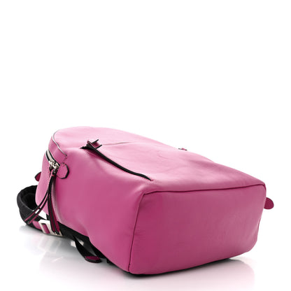 Fendi Vitello Dolce Croc Tail Backpack Magenta 4 of 10
