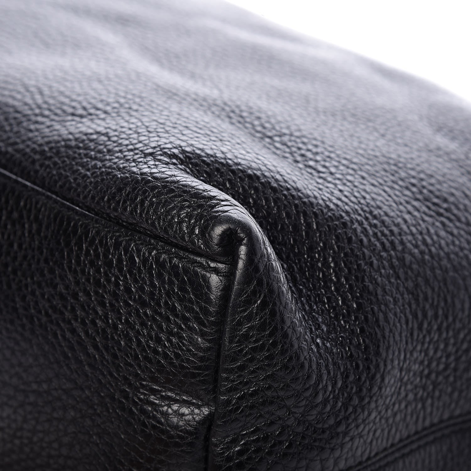 Gucci Pebbled Calfskin Medium Soho Chain Shoulder Bag Black 12 of 15