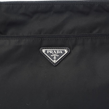 Prada Nylon Flat Messenger Bag Black 10 of 10