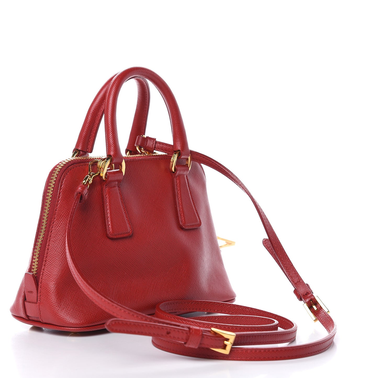 Saffiano Lux Mini Promenade Tote Fuoco