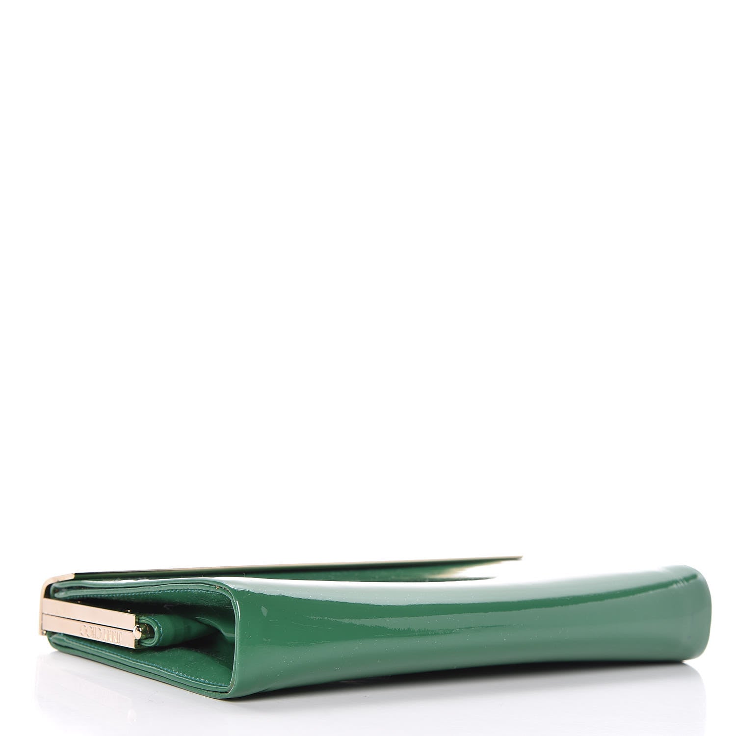 Jimmy Choo Patent Cayla Clutch Jade 4 of 10