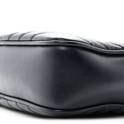 Saint Laurent Calfskin Matelasse Monogram Lou Camera Bag Deep Marine 9 of 15