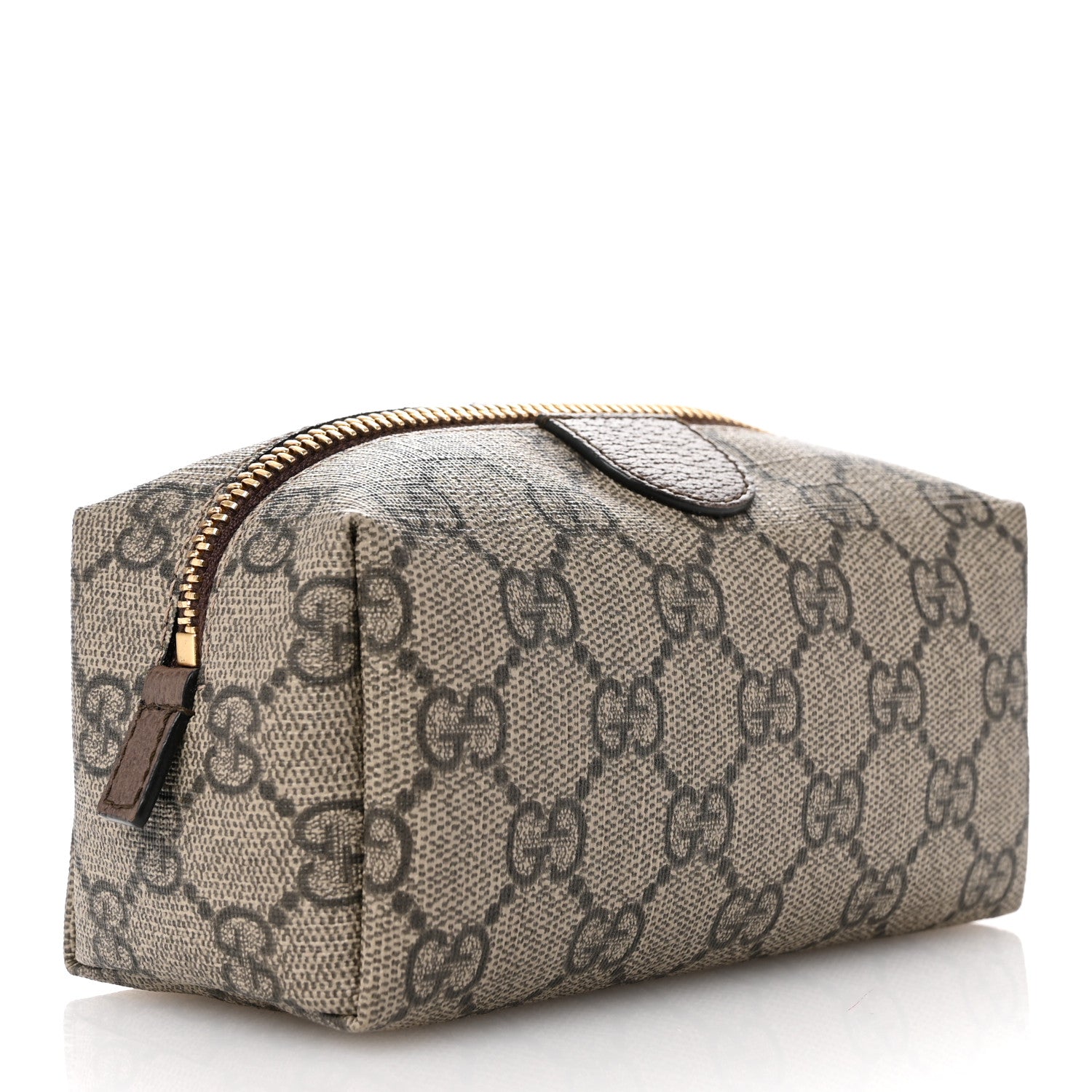 Gucci Soft GG Supreme Monogram Calfskin Small Ophidia Cosmetic Case Beige Ebony New Acero 3 of 7