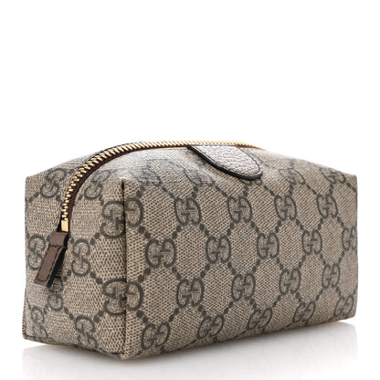 Gucci Soft GG Supreme Monogram Calfskin Small Ophidia Cosmetic Case Beige Ebony New Acero 3 of 7