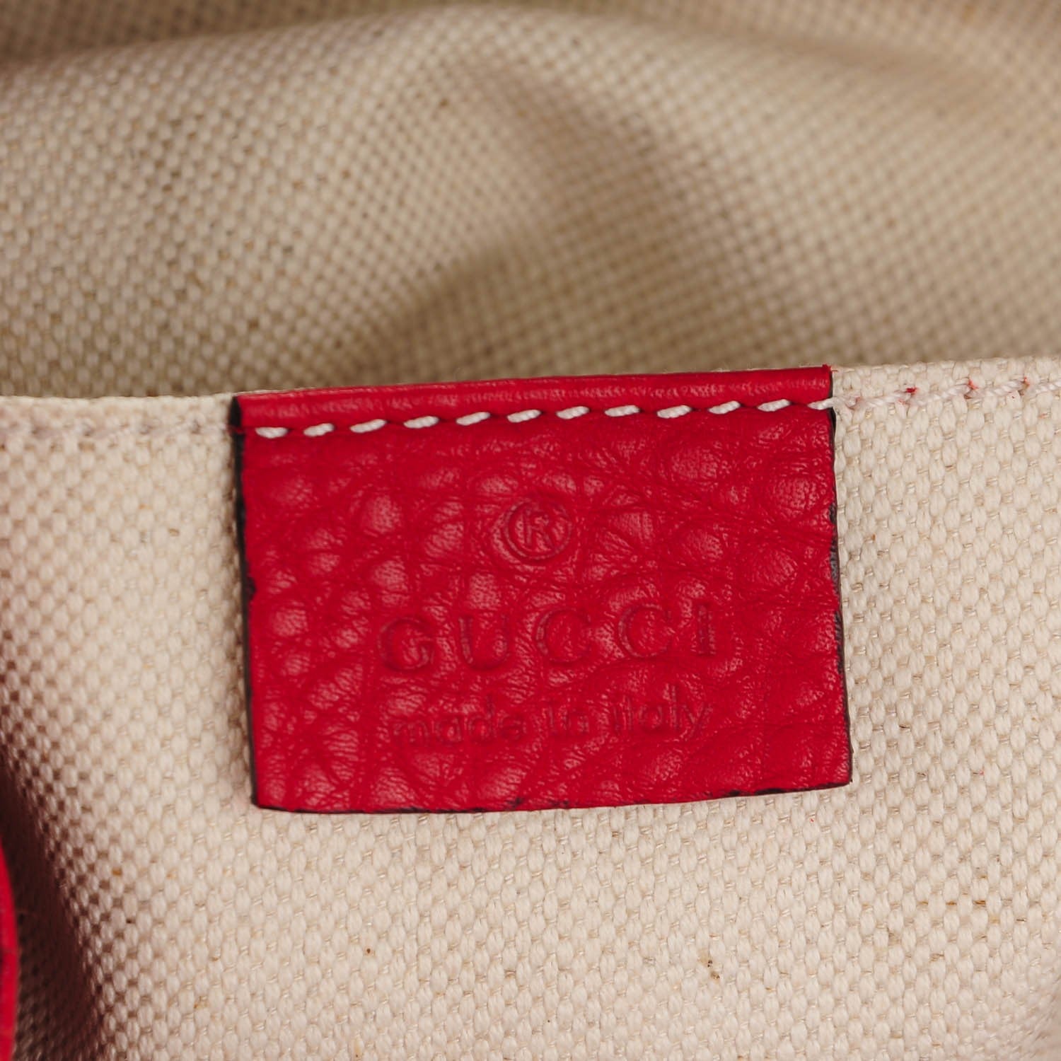Gucci Cellarius Calfskin Medium Bamboo Backpack Hibiscus Red 6 of 7
