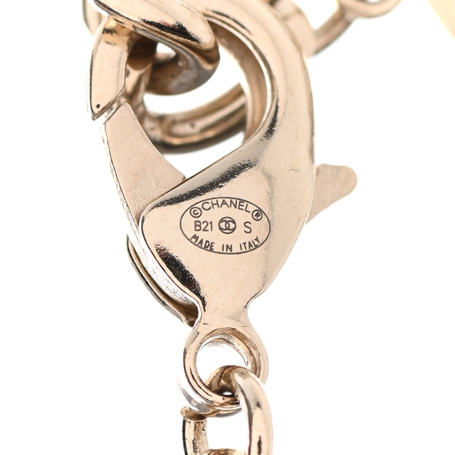 Chanel Metal Lambskin CC Turnlock Choker Necklace Black Gold 5 of 7