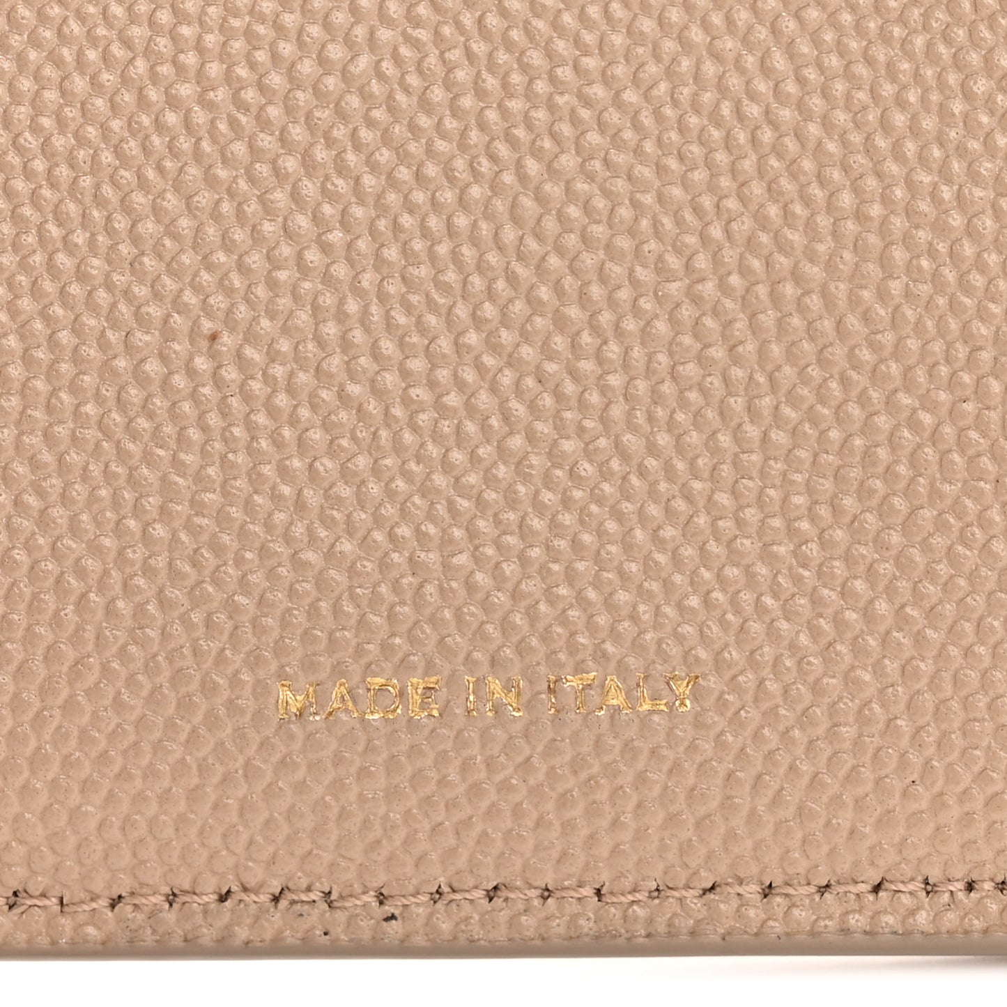 Grain De Poudre Monogram Uptown Compact Wallet Dark Beige