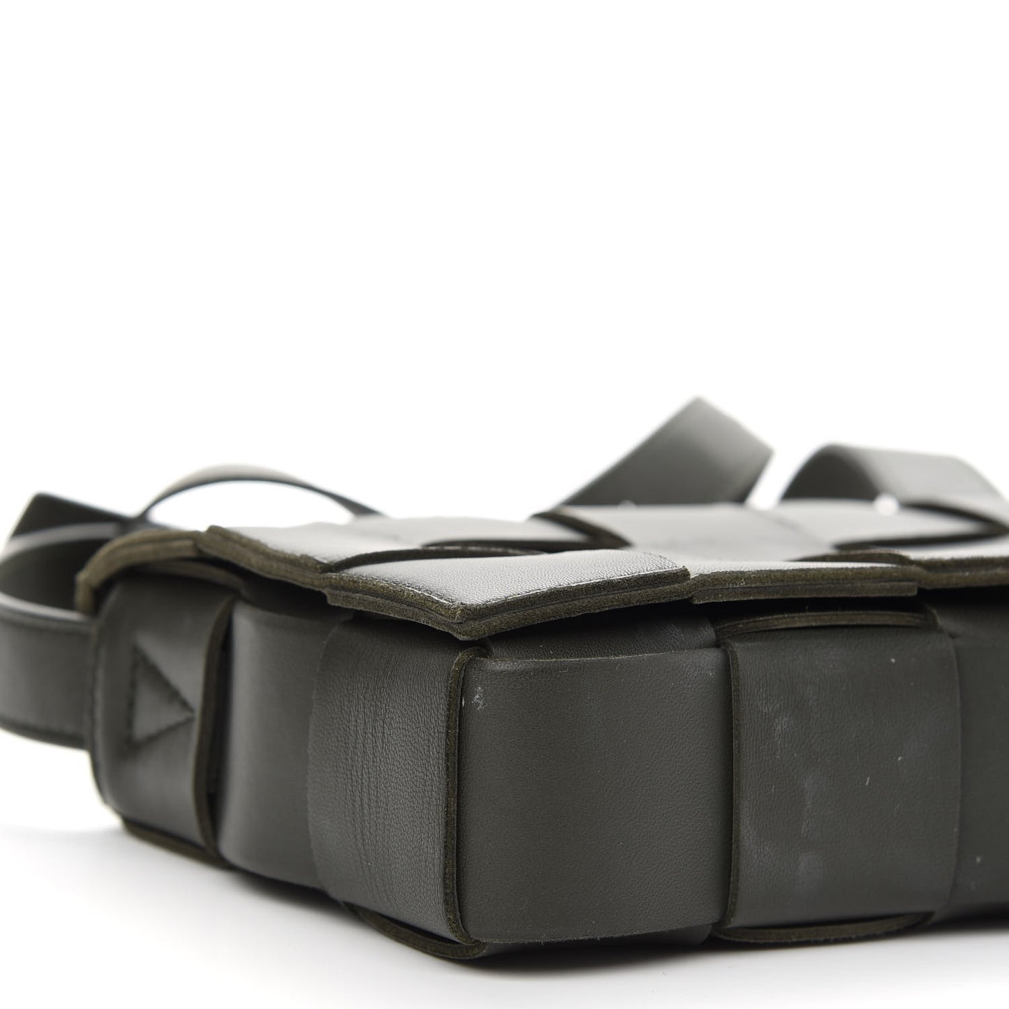Lambskin Maxi Intrecciato Cassette Crossbody Bag Black