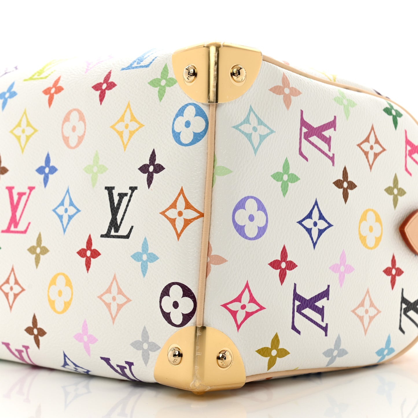 LV X TM Monogram Multicolor Speedy Bandouliere 25 White