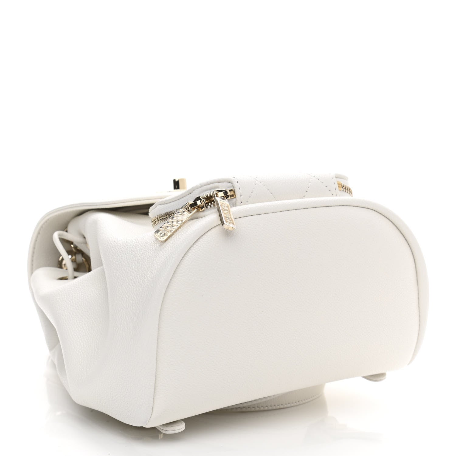Chanel Caviar Quilted Mini Business Affinity Backpack White 3 of 10
