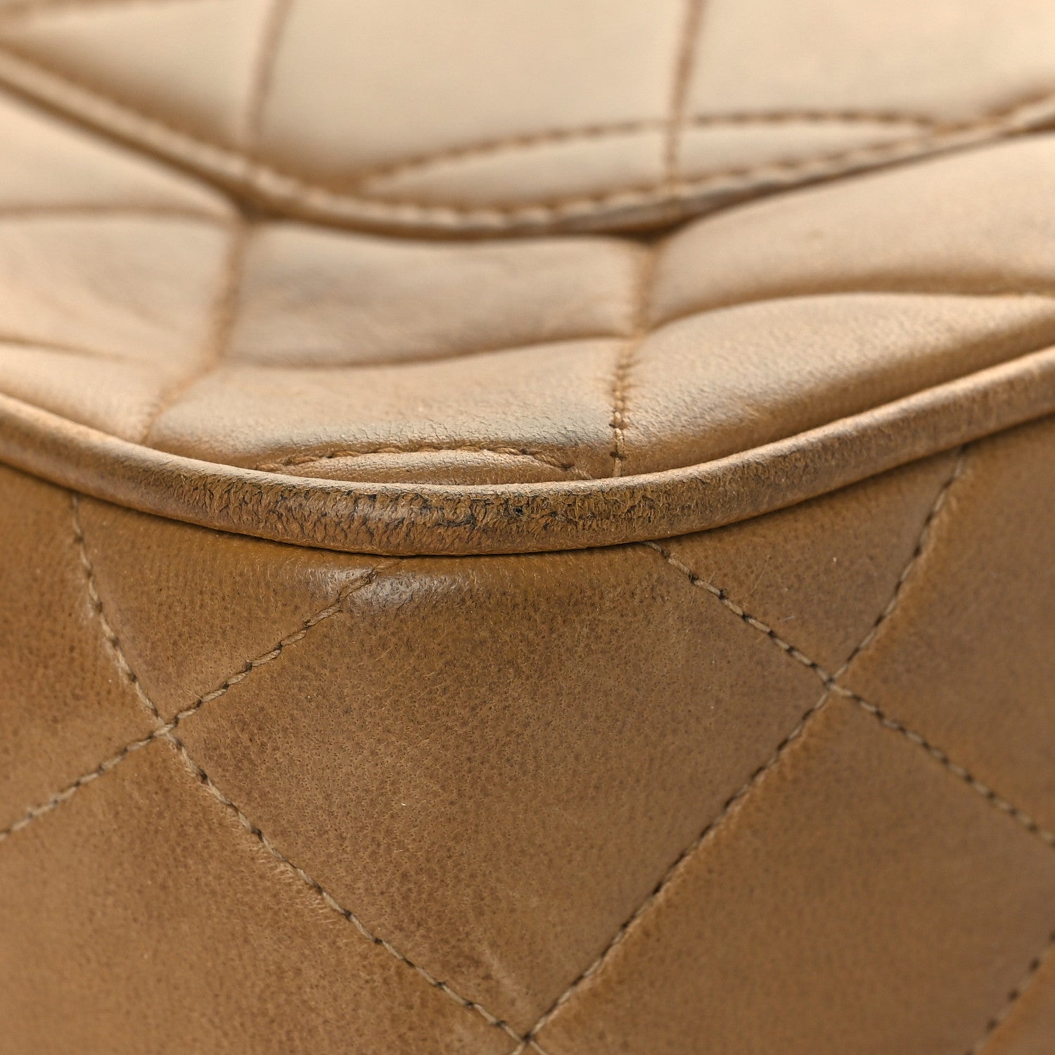 Chanel Lambskin Quilted Flap Camera Case Brown 10 of 14