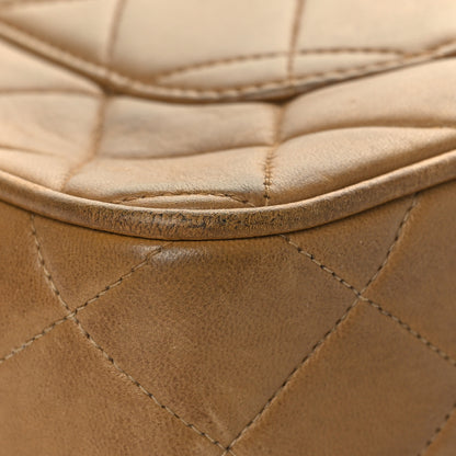 Chanel Lambskin Quilted Flap Camera Case Brown 10 of 14