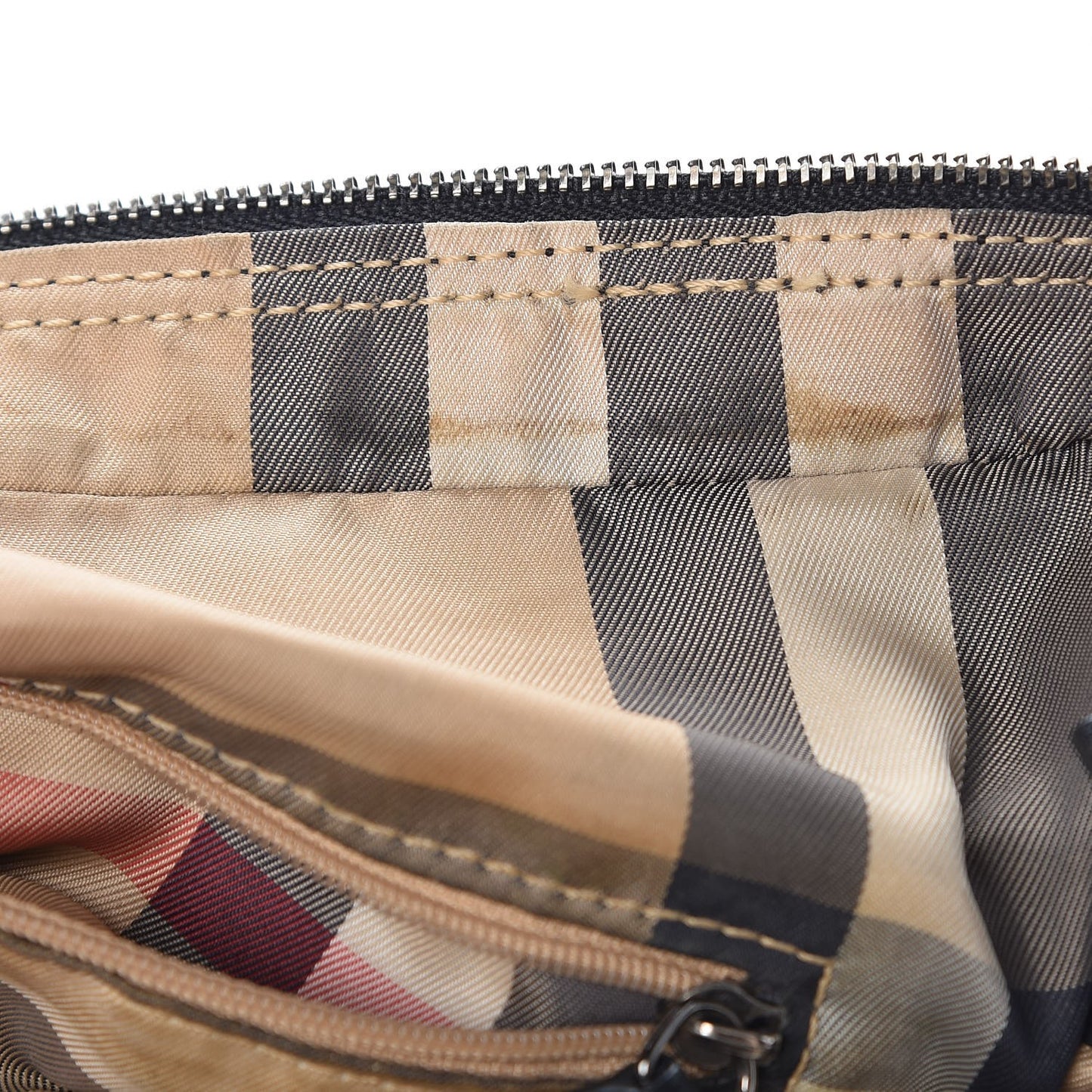 Nylon Check Buckleigh Packable Tote Black