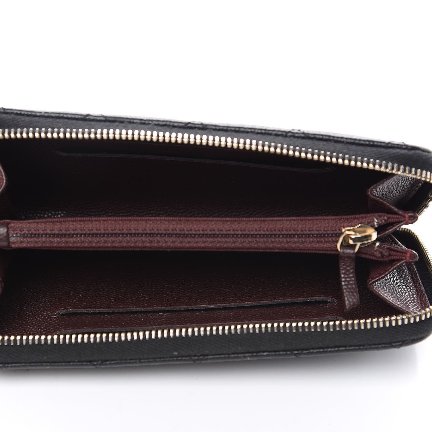 Chanel Caviar Quilted Medium Zip Around Wallet Black 4 of 10