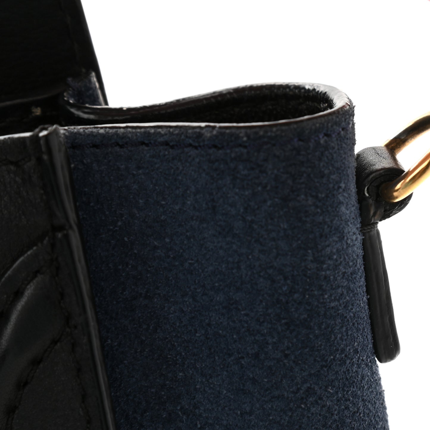 Calfskin Suede Nano Tri-Color Luggage Sand