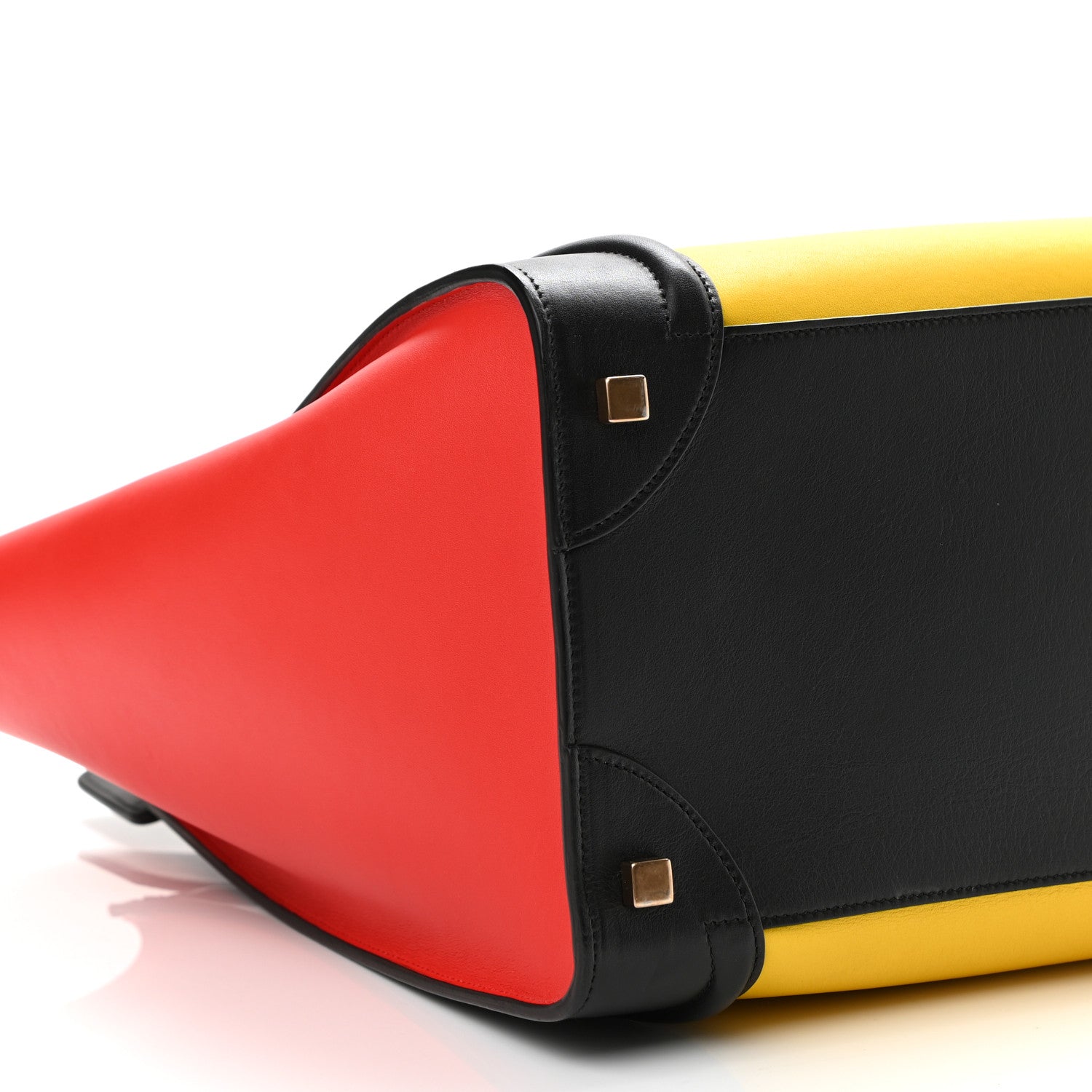 Celine Smooth Calfskin Mini Tri-Color Luggage Sunflower 8 of 9