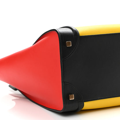 Celine Smooth Calfskin Mini Tri-Color Luggage Sunflower 8 of 9