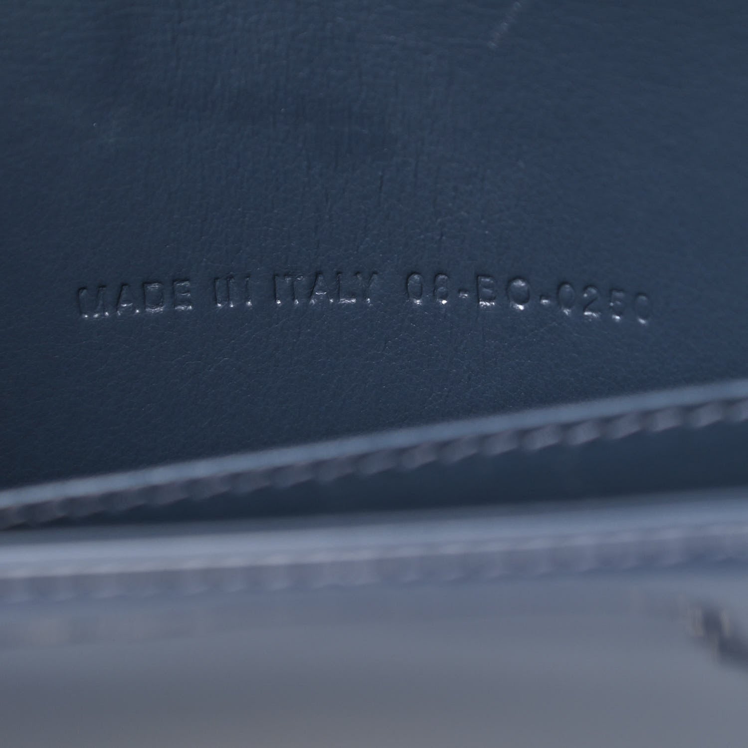 Christian Dior Patent Cannage Lady Dior Clutch Denim Blue 8 of 12