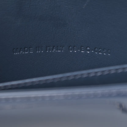 Christian Dior Patent Cannage Lady Dior Clutch Denim Blue 8 of 12