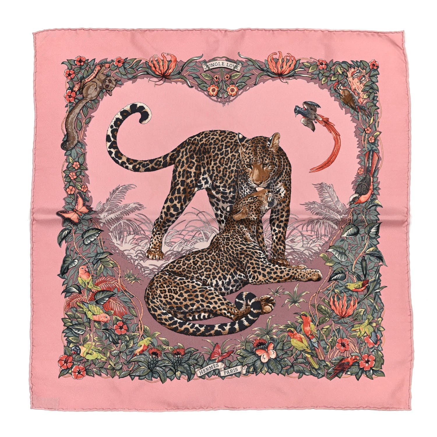 Hermes Silk Jungle Love Scarf 45 1 of 6