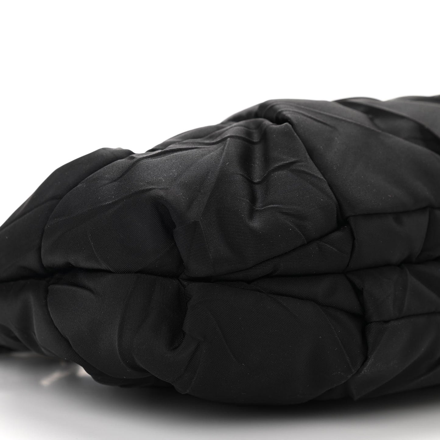 Tessuto Nylon Quilted Shoulder Bag Black