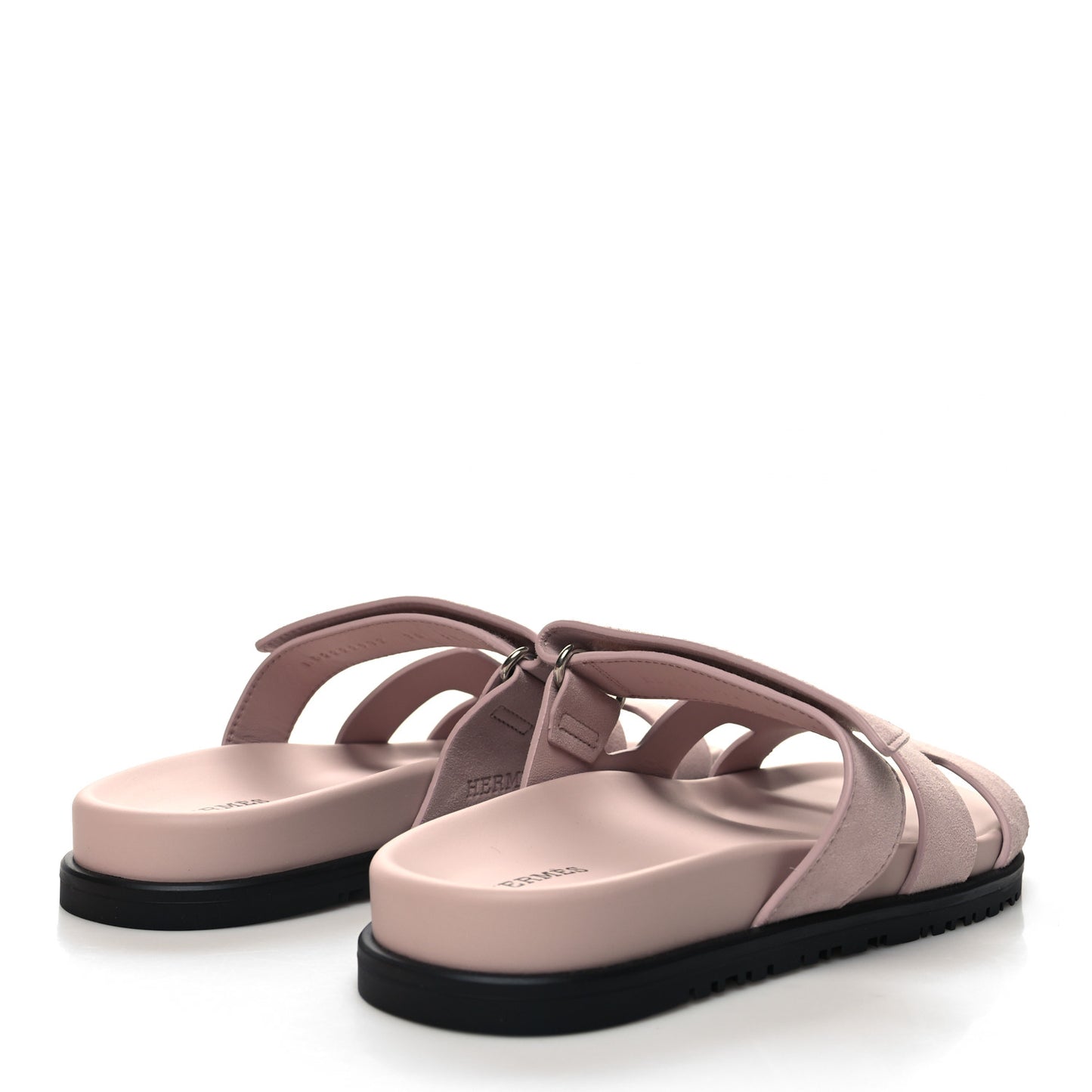 Suede Goatskin Womens Chypre Sandals 38 Rose Porcelaine