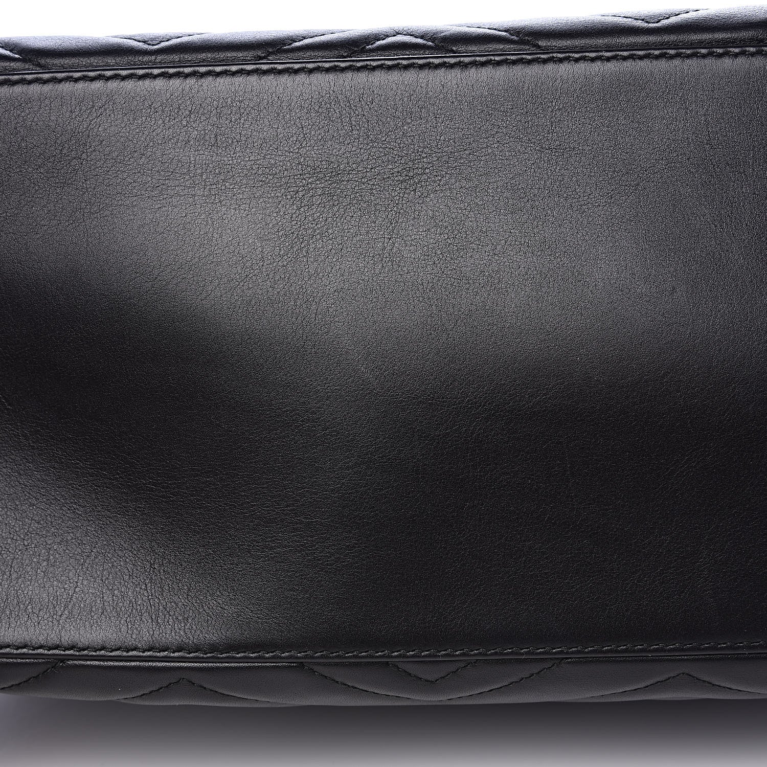 Gucci Calfskin Matelasse Medium GG Marmont Shoulder Tote Bag Black 10 of 16