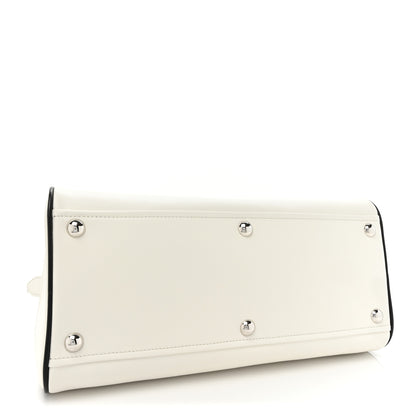 Prada X ADIDAS City Calfskin Bowling Bag White Black 3 of 9