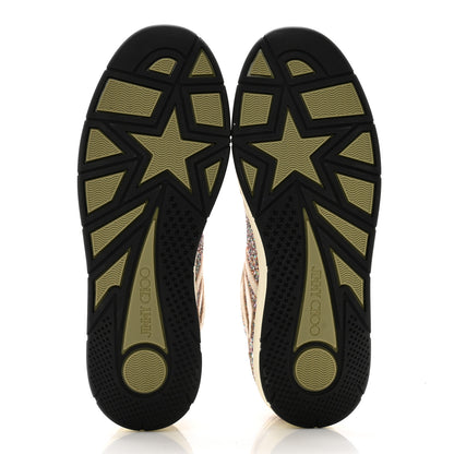 Jimmy Choo Glitter Cash Sneakers 37.5 Ballet Pink 5 of 10