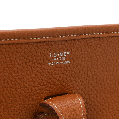 Hermes Taurillon Clemence Evelyne III PM Gold 6 of 12