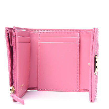 Chanel Caviar Quilted Compact Boy Wallet Light Pink 3 of 3