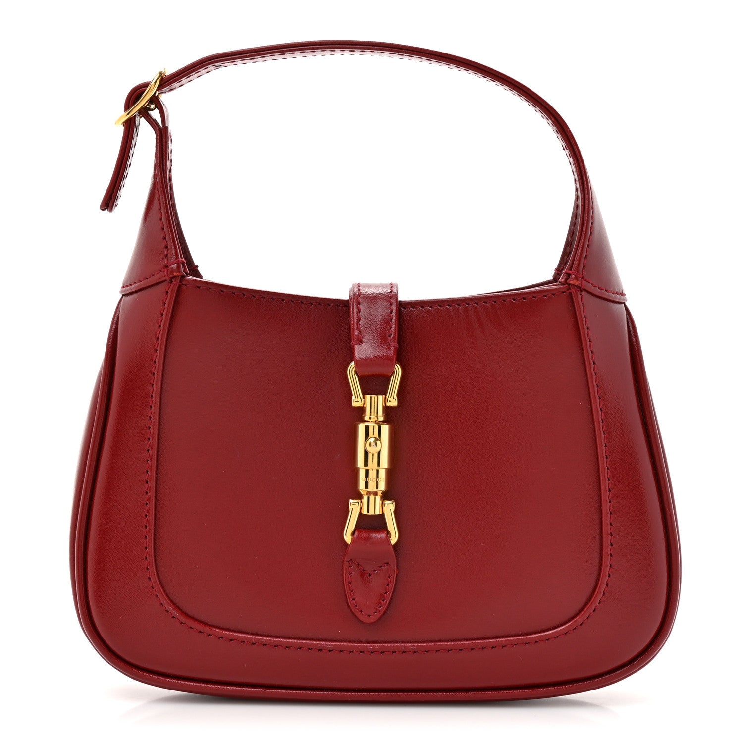 Gucci Boarded Dyana Lux Calfskin Mini Jackie 1961 Hobo New Cherry Red 1 of 10