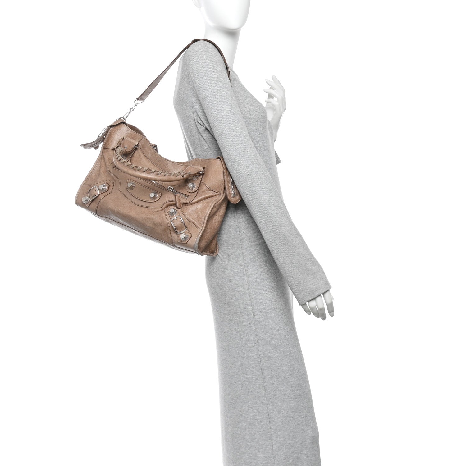 Balenciaga Agneau Giant 21 Silver Hardware City Seigle 2 of 19