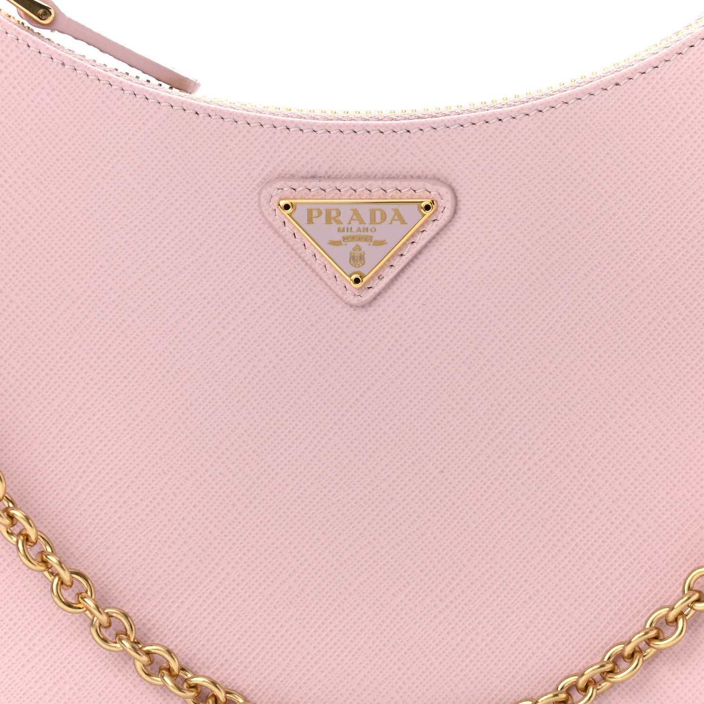 Saffiano Lux Re-Edition 2005 Shoulder Bag Alabastro