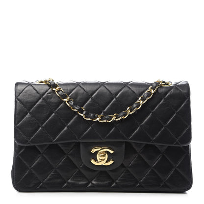Chanel Lambskin Quilted Small Double Flap Black 1 of 11
