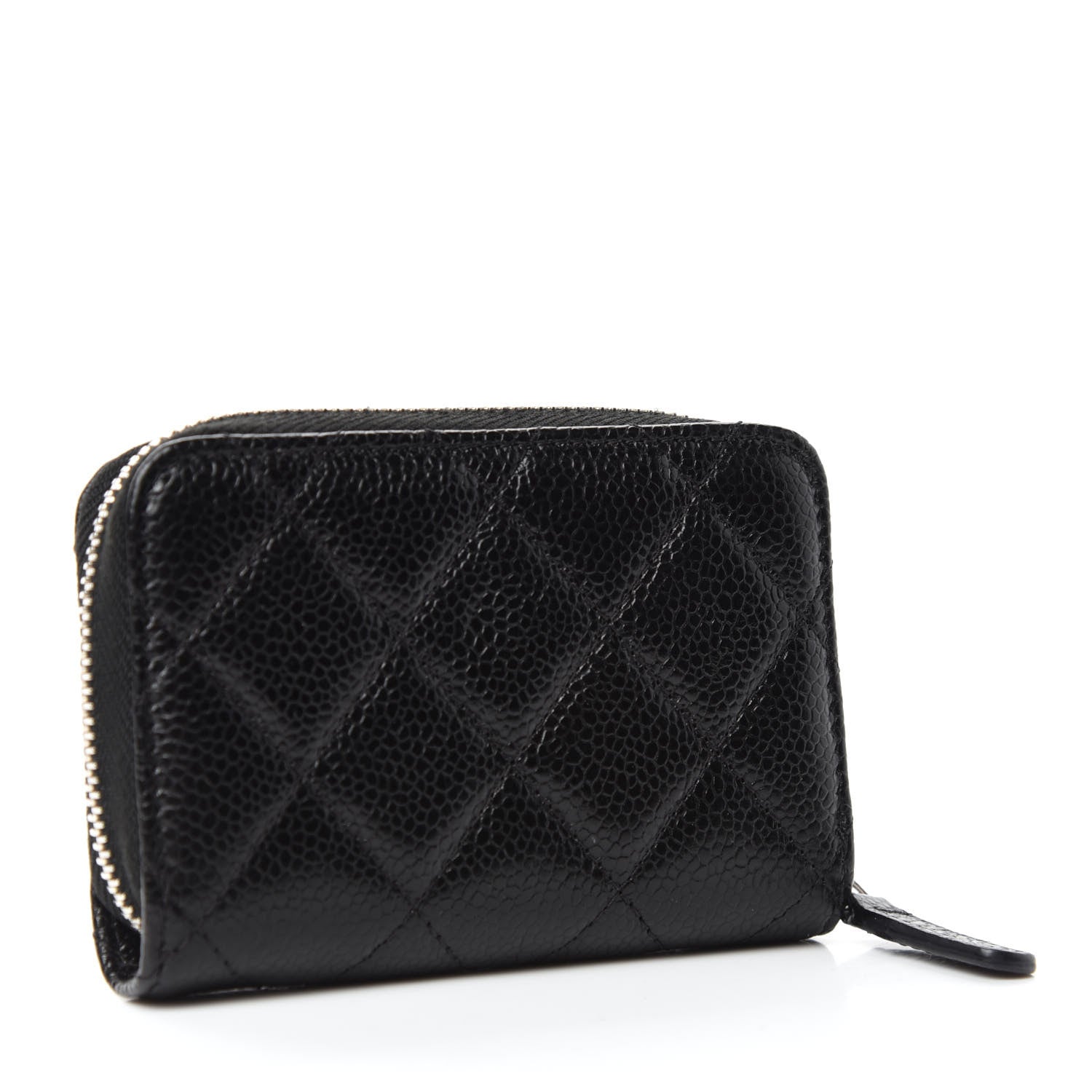 Chanel Caviar Quilted Incognito Zip Coin Purse Black 3 of 8