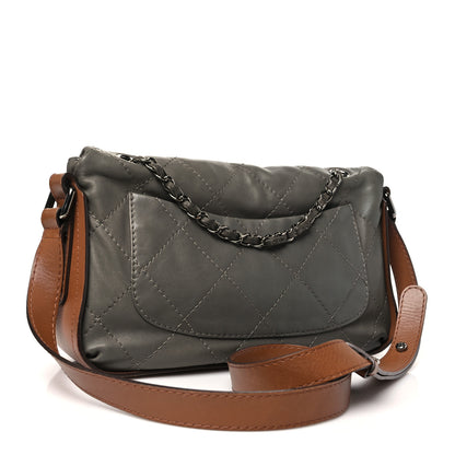 Chanel Calfskin Country Chic Cross Body Flap Grey 3 of 10