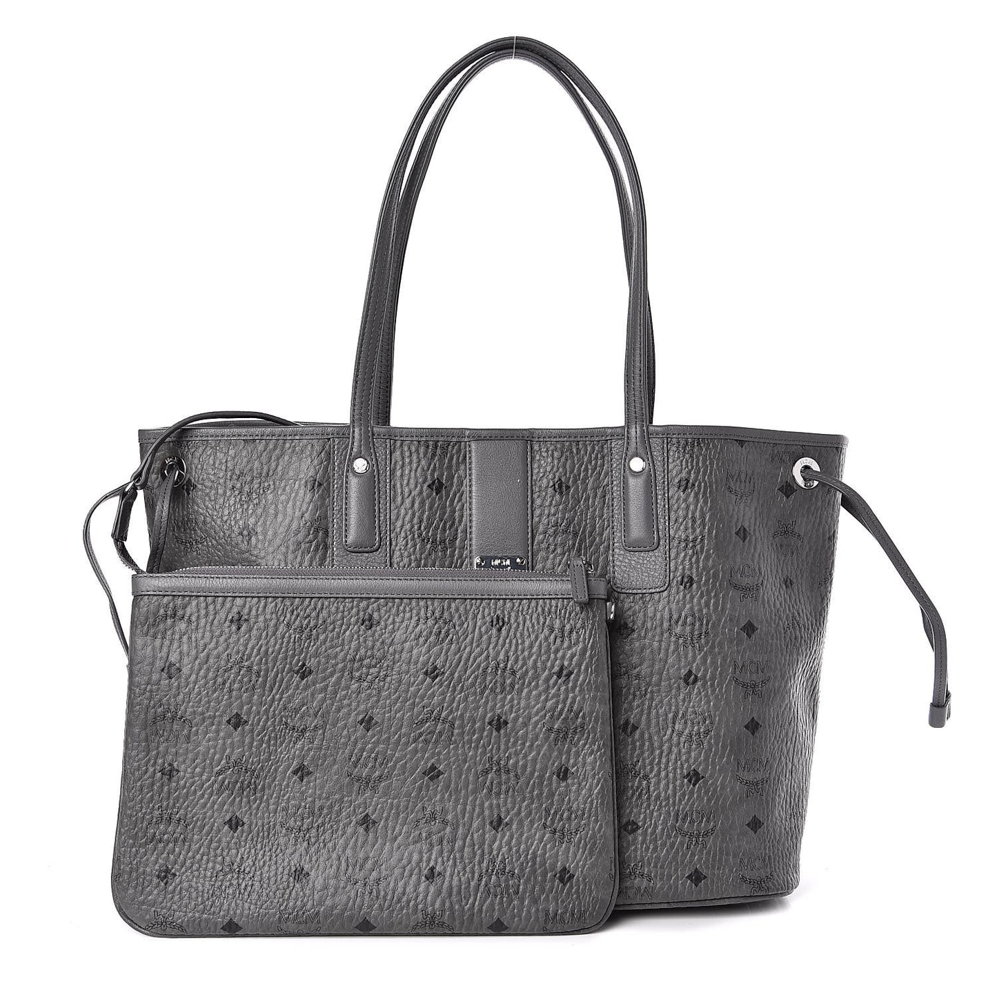Visetos Medium Liz Reversible Shopper Tote Phantom Grey