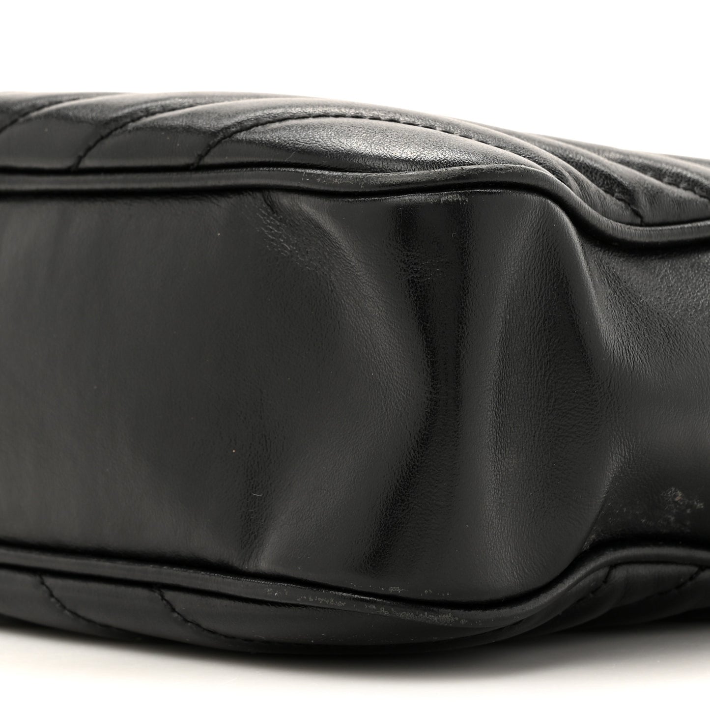 Calfskin Matelasse Monogram Lou Camera Bag Black