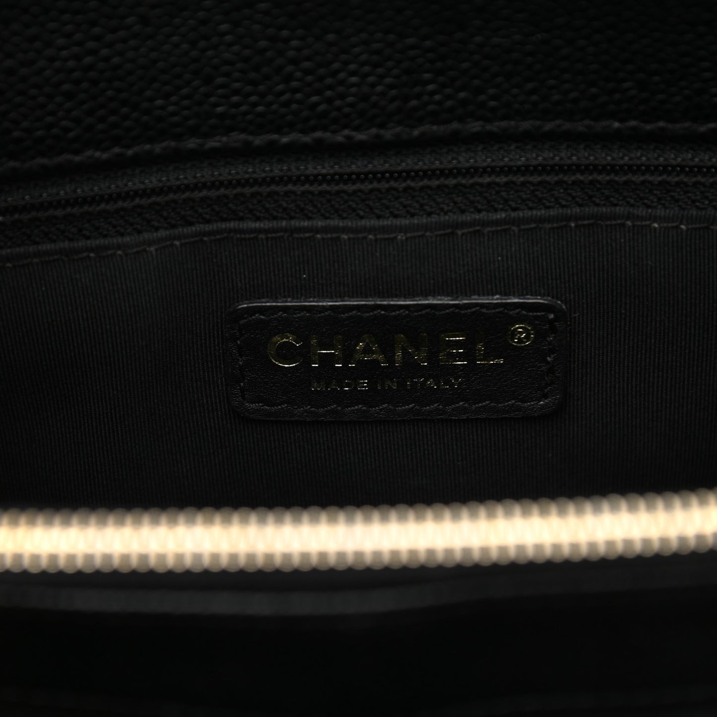 Caviar Quilted Grand Shopping Tote GST Black