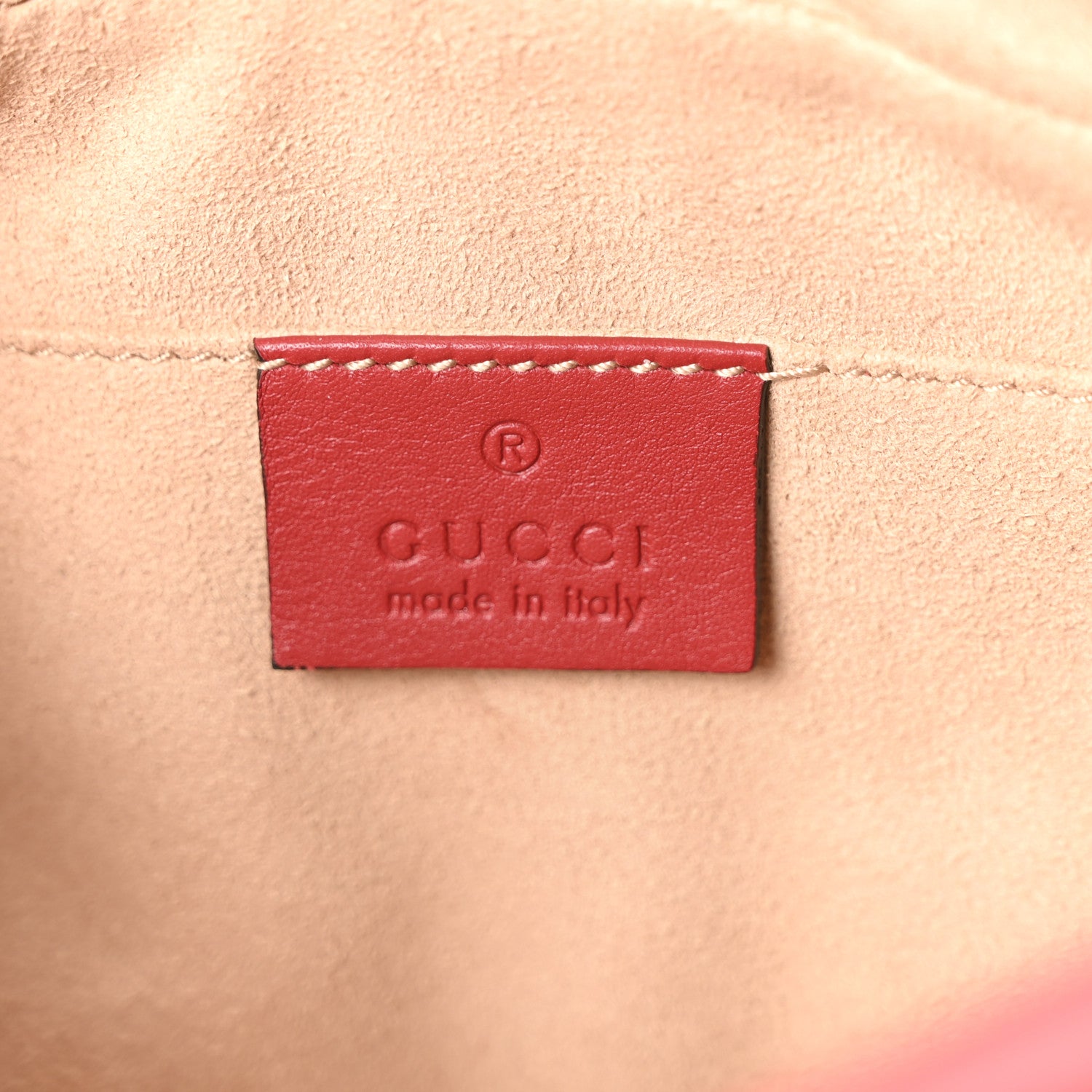 Gucci Calfskin Matelasse Small GG Marmont Chain Shoulder Bag Hibiscus Red 6 of 10